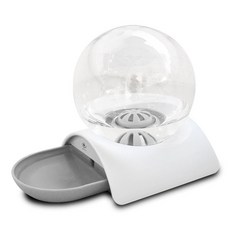 DING DONG PET 寵物滾珠半自動飲水器, 灰色, 1個