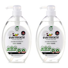 에버미라클 살리미 발효 고농축 주방세제, 750ml, 2개
