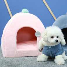 레드퍼피 벨로라 벨코즈 하우스 반려동물 쿠션하우스, 밀크핑크, 1개