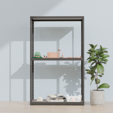 랙셈블 국내 제조 선반, 블랙, 3단