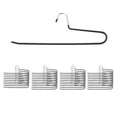 HOMENHOUSE 多層塗層褲架, 40個, 黑色