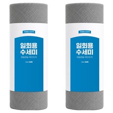 INNER HOME 一次性菜瓜布, 灰色, 60個, 2個