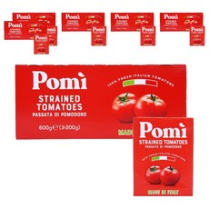 Pomi 過濾番茄醬 3入組, 6個, 600g