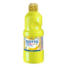 義大利GIOTTO 可洗式兒童顏料 黃色, 500ml, 1瓶