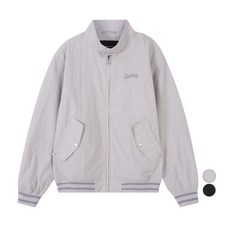 버커루 남성용 나일론 로고 자수 하이넥 블루종 점퍼 B242JP330P