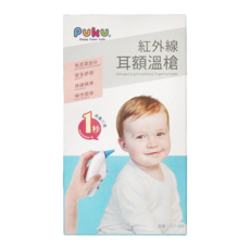PUKU 藍色企鵝 紅外線耳額溫槍 P16207, 1個