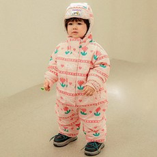 삠뽀요 노르딕 스키복 + 모자 세트 OLHCX02