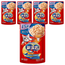 Unicharm Pet 銀湯匙 餐包 15歲以上, 鮪魚, 60g, 5包
