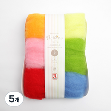 하마나카 브랜드얀 아클렌 펠트 6종 세트 H441-141, 혼합색상(H441-141-4), 5개