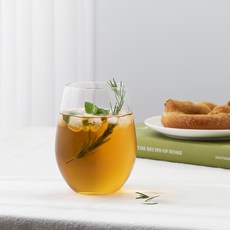 진글라스 JIN 내열유리 스템리스 와인잔 무지, 570ml, 4개