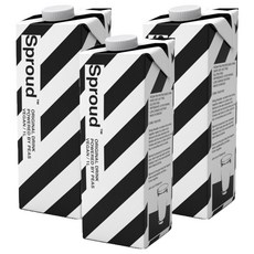 咖啡專用原味豆漿, 1L, 3個