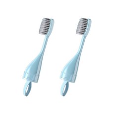 多合一舒適牙刷替換用刷頭 天藍色 2入, 2個