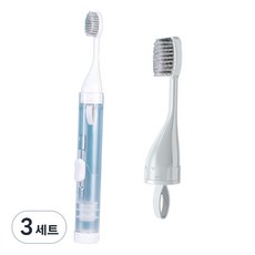 Myville便攜式折疊牙刷牙膏細分旅行箱+補充裝牙刷套組白色, 3組