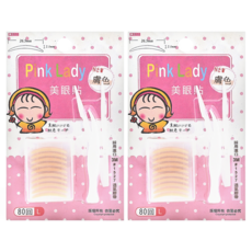 台灣 COSMOS Pink Lady 美眼貼 L 80入, 膚色, 2盒