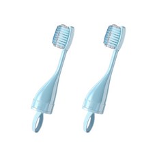 多合一舒適牙刷替換用刷頭 天藍色 2入, 1組