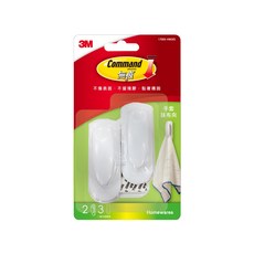 3M Command 無痕 手套抹布夾, 白色, 1組