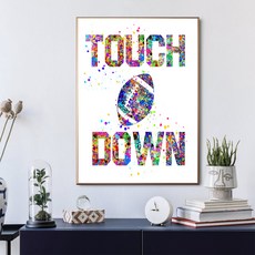 Mabel in Home DIY居家佈置 文青感運動插畫鋁製畫框 + 達陣海報組合, 古銅色