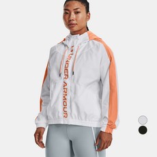 Under Armour 安德瑪 女款 UA RUSH 梭織全拉鍊外套 1369845-101