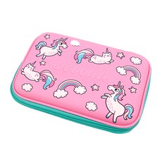 童話獨角獸硬殼鉛筆盒, 混色, 1個