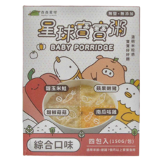 FOREST PLANET 森森星球 星球寶寶粥 綜合口味 無防腐劑 無重金屬, 600g, 1盒