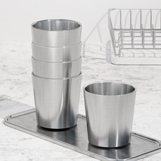 Queensense 不鏽鋼水杯7.1*7.2cm, 單色, 5入