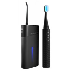 FUTURE LAB. 未來實驗室 OCare Clean 藍氧洗牙機 + Cold White冷光白齒刷, 黑色, 1組, DCFLOCAC‑01 DCFLCWT‑02Black