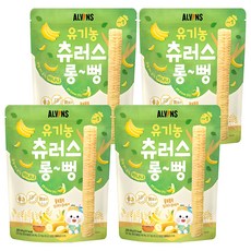 ALVINS 愛彬思 孩童長條吉拿棒 Step1, 香蕉口味, 4包