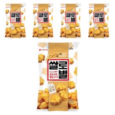 LOTTE 樂天 星星造型米果 原味, 78g, 5包