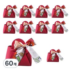 Yumemoa 風格禮物袋糖果禮物盒 小號, 60個, 玫瑰紅