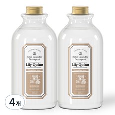 LilyQuinn 嬰幼兒中性洗衣精 奶油熊, 4個, 1L