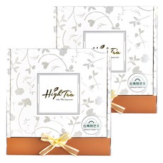 High Tea 伂橙 精緻茶禮盒 台灣特色茶 紅玉紅茶 阿里山金萱 伴手禮, 紅玉紅茶 2g 5包 + 阿里山金萱 4g 5包, 2盒
