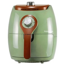 THOMSON 2.5L氣炸鍋 TM-SAT15A 復古綠, 3D氣旋熱傳導技術, 0-30分鐘定時