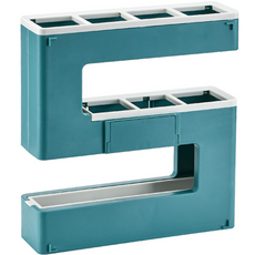 簡約數字設計玄關門縫雨傘架 + 透明掛鉤套組, 綠色, 1個