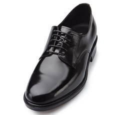 VONIN 천연소가죽 세미키높이 심플더비 에어쿠션 정장구두 4.5cm LC060BK