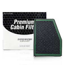 돌비웨이 프리미엄 초미세먼지 자동차 에어컨필터, 53호, 1개