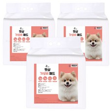 펫샵 가성비 반려동물 중형 배변패드 무향 15g, 100개입, 3개