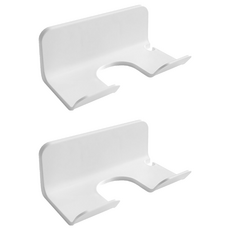 Pickypicks 免打孔黏貼式吹風機掛架, 2個, 白色