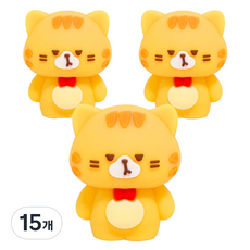 iiGEN 고양이 연필깎이, 노랑, 15개