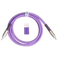 키크론 더블슬리브 Geek 8K Cable 퍼플, 1개, 1000mm