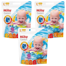 Nuby 游泳尿布 男款 體重12~17kg兒童適用, XL, 9片