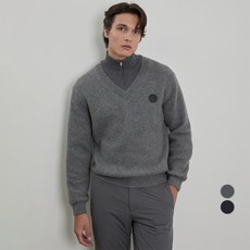 INDIAN 男士層次感半拉鍊針織衫 MITBH5W9401