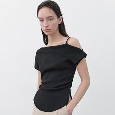 아틀리에나인 여성용 언발란스 원 오프숄더 니트 T-7061