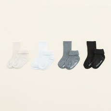 HAPPY PRINCE 孩童素色羅紋中筒襪 4雙