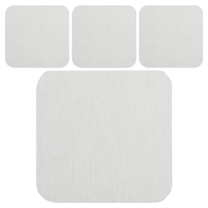 矽藻土托盤杯墊 A款 8 x 8 cm, 4個, 白色