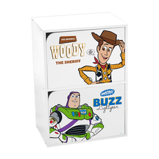 收納王妃 迪士尼玩具總動員 二層木門櫃, 胡迪巴斯