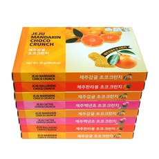 제주 크런치초코 한라봉 60g x 2p + 감귤 60g x 4p + 백년초 60g x 2p, 1세트