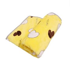 法蘭絨寵物毛毯 可愛小鴨鴨, 黃色