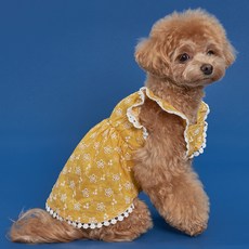SUPER PET 犬用刺繡連衣裙, 黃色