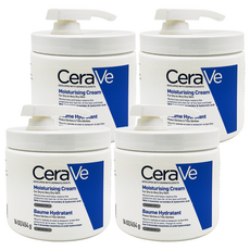 CeraVe 適樂膚 長效潤澤修護霜 附壓頭, 454g, 4瓶