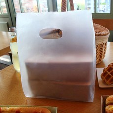 Ehomebaking 素面塑膠提袋 100入, 單一顏色, 1個